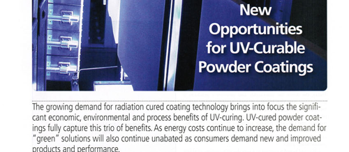 New Opportunities for UV-Curable Powder Coatings