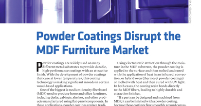 Powder Coatings Disrupt the MDF Furniture Market