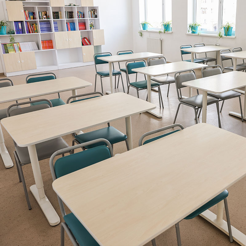 DVUV UVMax powder coatings for schools & classroom applications